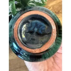 Blue Mountain | Accents | Blue Mountain Pottery Green Drip Glaze Vase ...